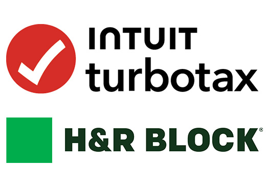 TurboTax and H&R Block 2025 Banner