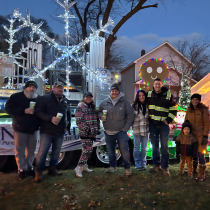 Here is a group of Alpena Northland employees posing for a photo at the Alpena Holiday Parade.