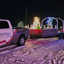 Here is a photo of Northland Holiday Float at the Oscoda Holiday Parade.