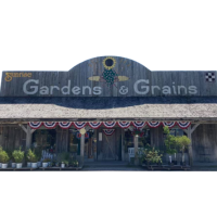 Sunrise Gardens and Grains Logo